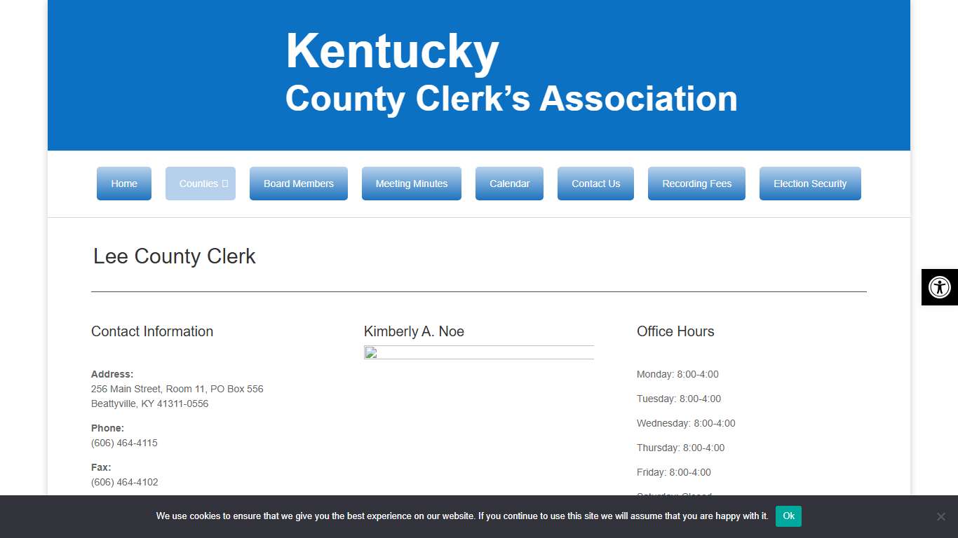 Lee - Kentucky County Clerks Directory
